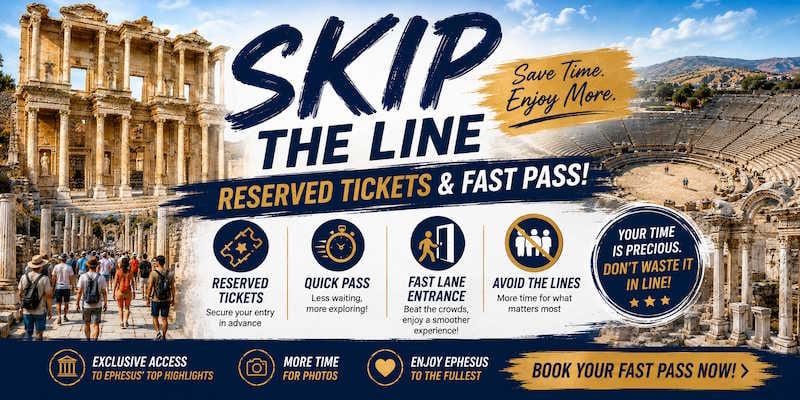 Ephesus fast pass benefits — reserved tickets, quick pass, fast lane entrance and no queueing