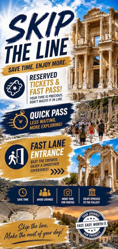 Skip the line at Ephesus — reserved tickets, quick pass and fast lane entrance explained