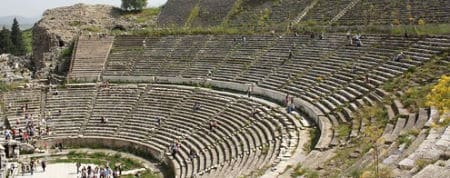 The seating of the Grand Theater of Ephesus